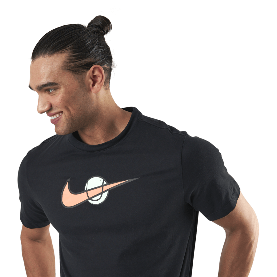 Court Swoosh Tee Black