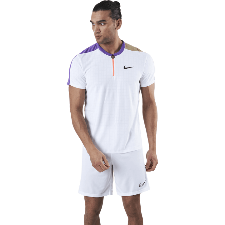 Court Breathe Slam Polo Vit/Beige