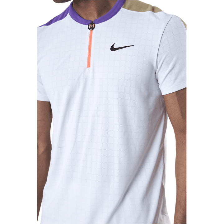Court Breathe Slam Polo Vit/Beige