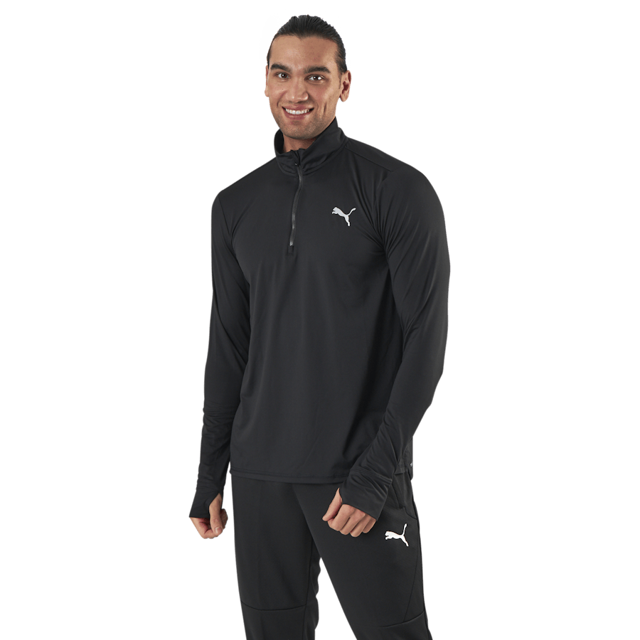 Favorit 1/4 Zip Svart