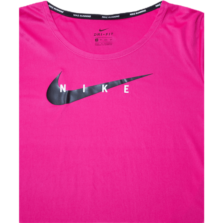 Swoosh Run Top SS Silver/Röd