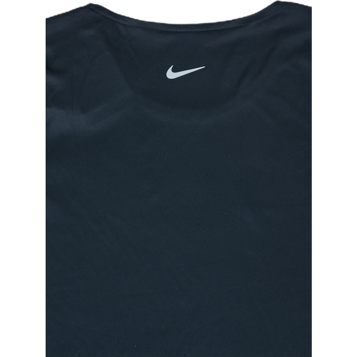Haut de course Swoosh SS Noir/Argent
