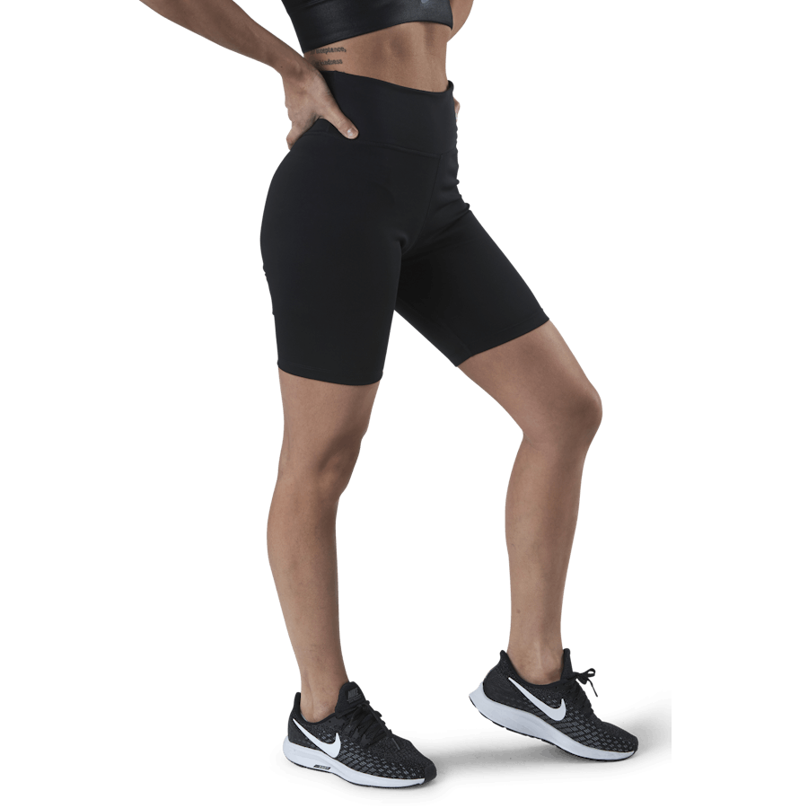 One Women's Mid-Rise 7" Bike Shorts BLACK/WHITE
