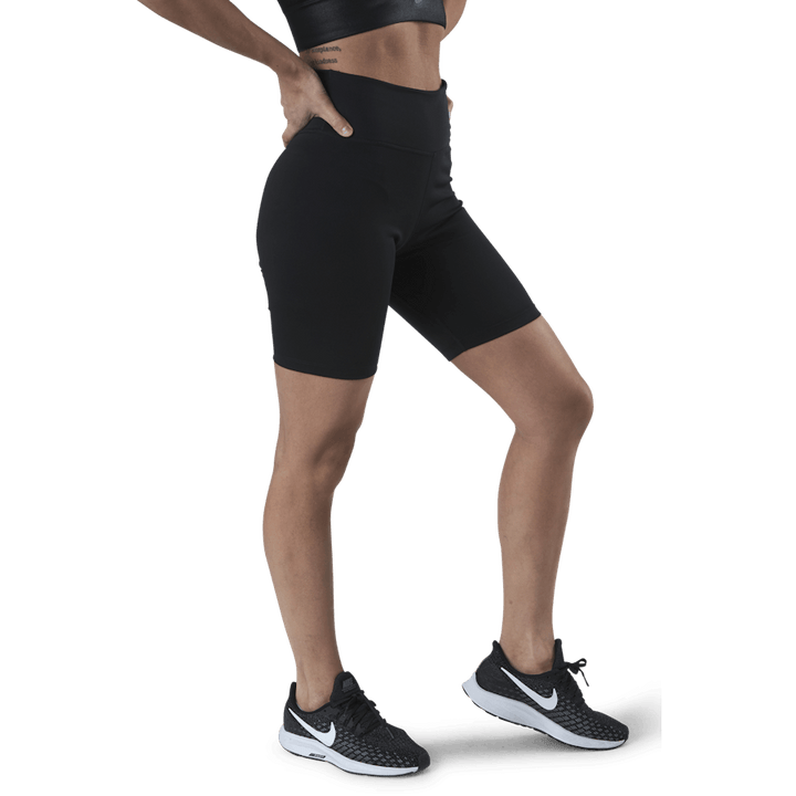 One Women's Mid-Rise 7" Bike Shorts BLACK/WHITE