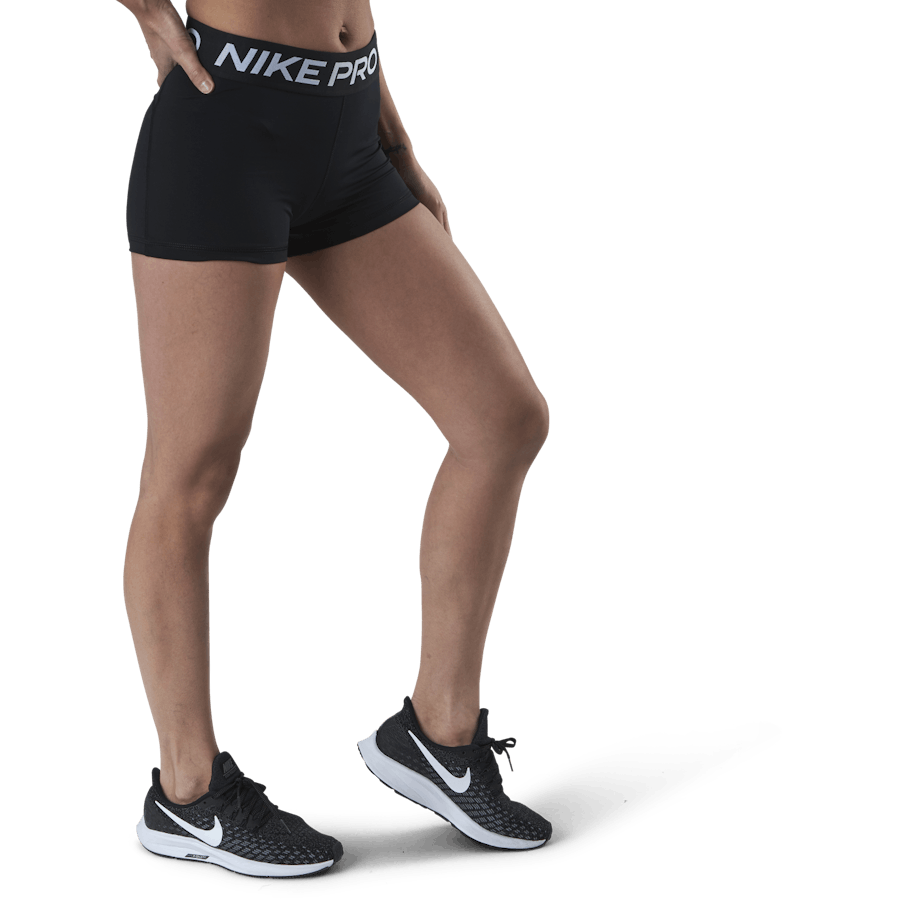 Nike Pro Women's 3" Shorts BLACK/WHITE