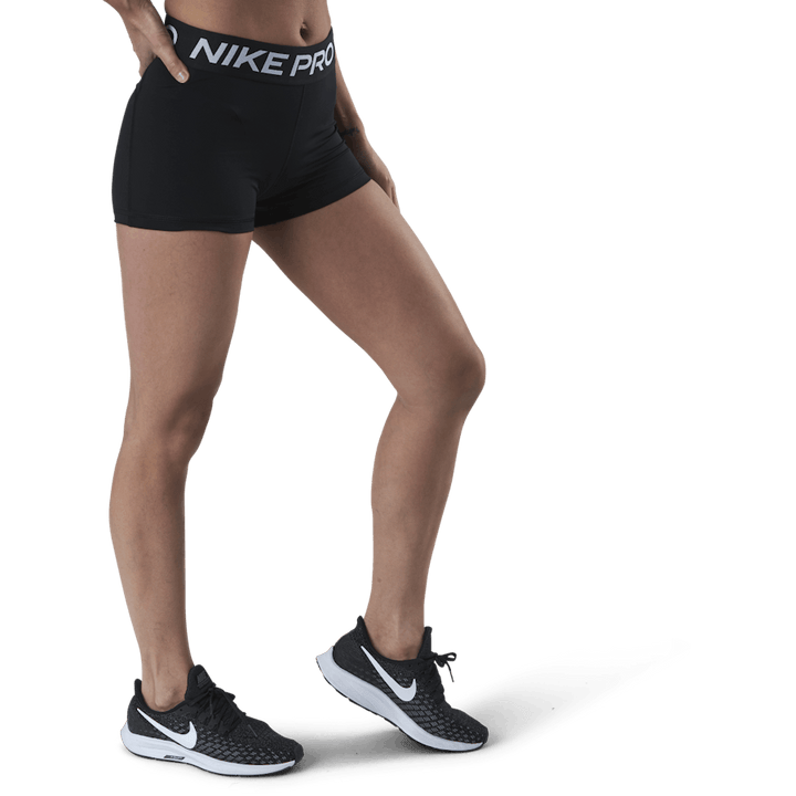 Nike Pro Women's 3" Shorts BLACK/WHITE