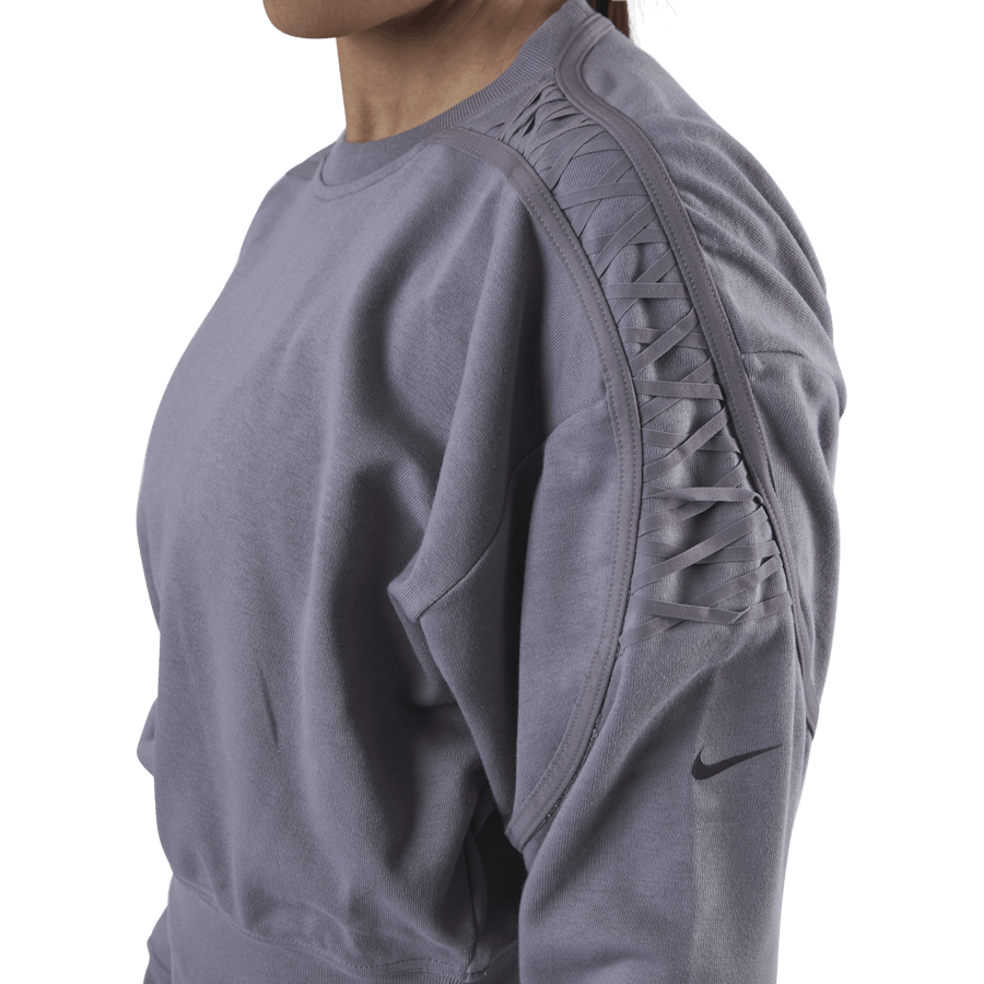 Therma Cropped Fleece LS Crew Lila