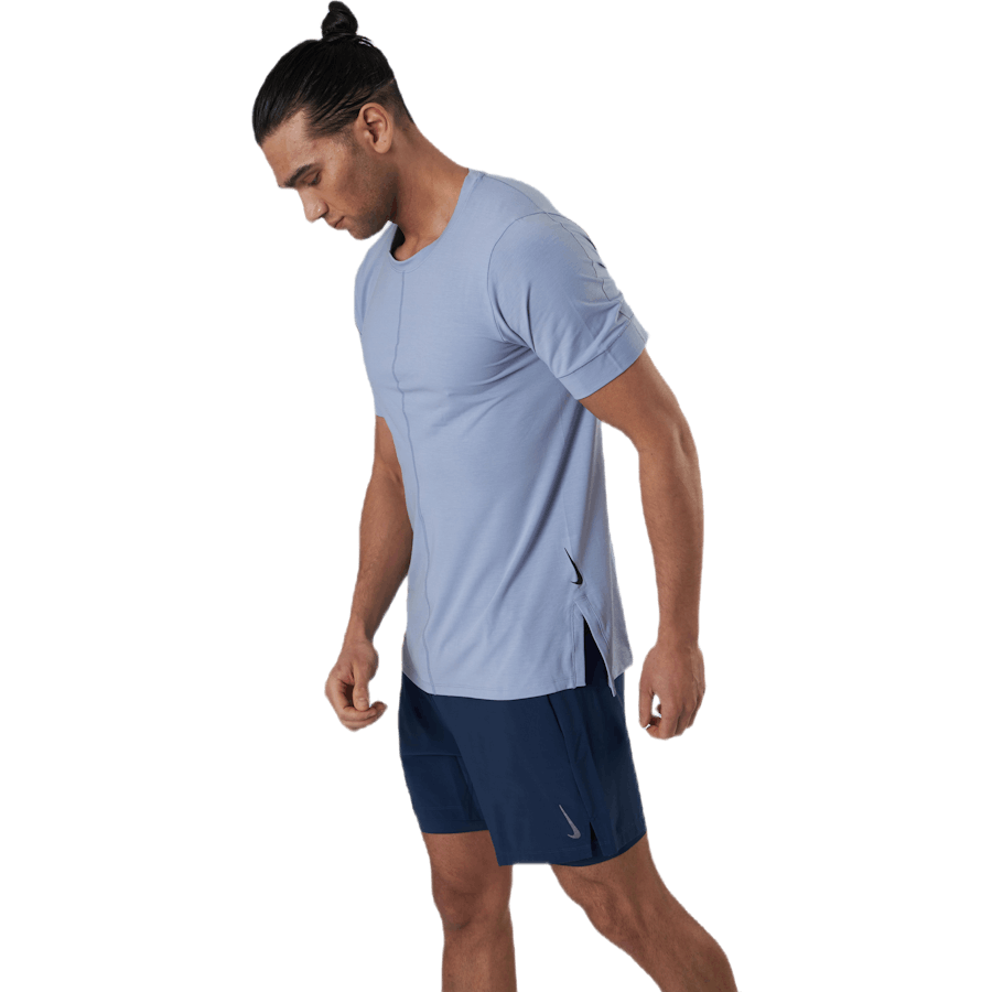 Dry Top SS Yoga Blauw/Zwart