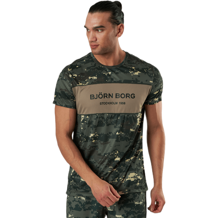 Sthlm Blocked Tee Green