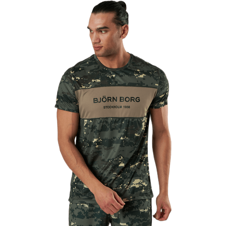 Sthlm Blocked Tee Green