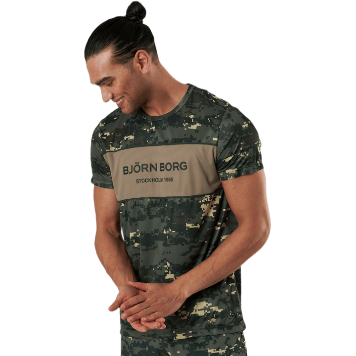 Sthlm Blocked Tee Green