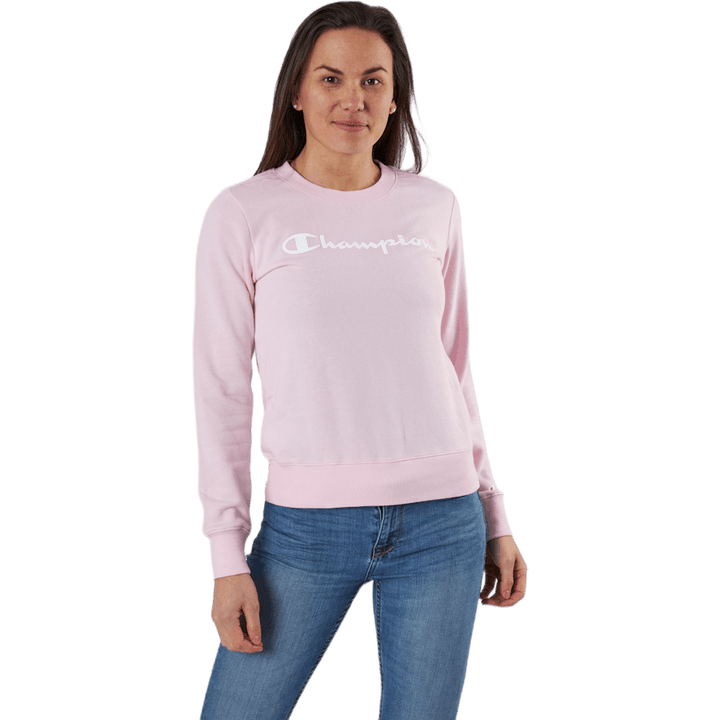 Sweatshirt mit Rundhalsausschnitt Rosa