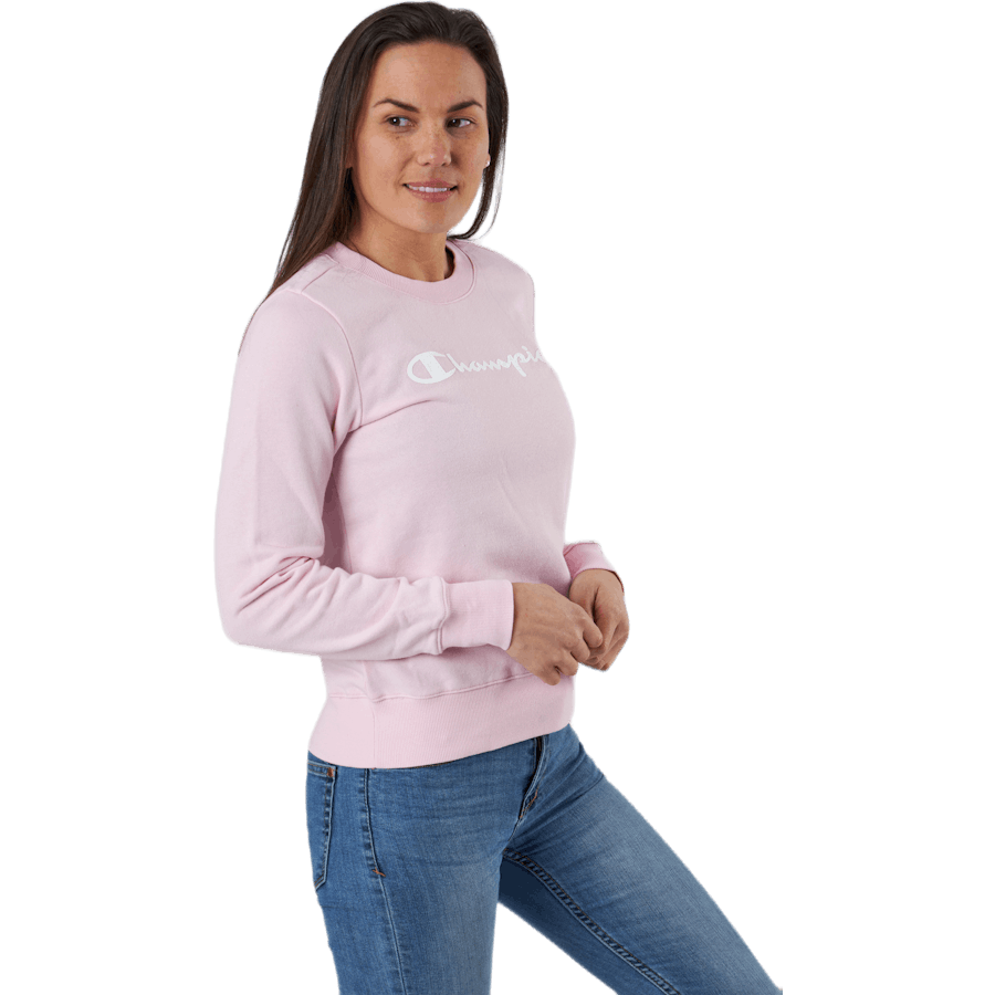 Sweatshirt mit Rundhalsausschnitt Rosa