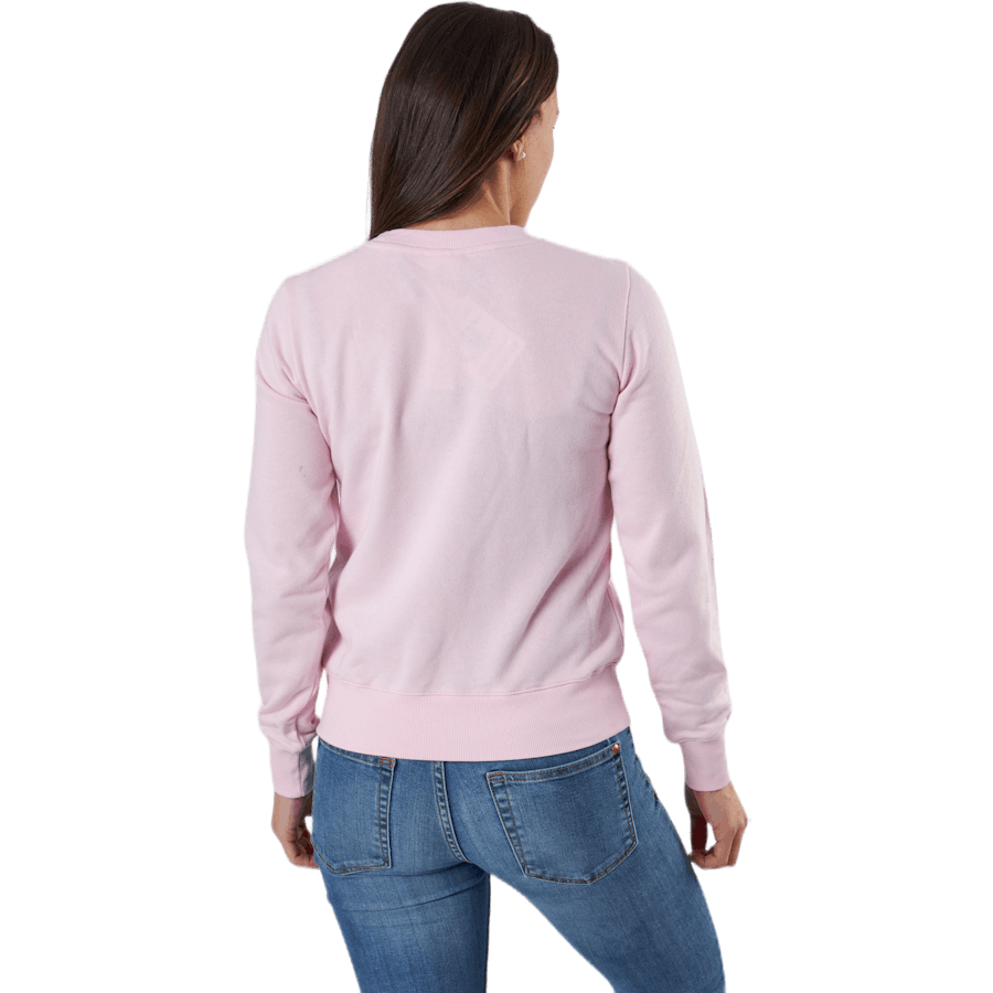 Sweatshirt mit Rundhalsausschnitt Rosa