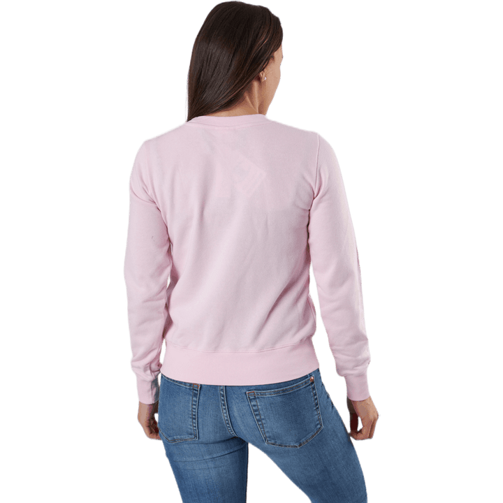 Sweatshirt mit Rundhalsausschnitt Rosa