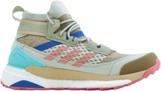 Terrex Free Hiker Blue Hiking Shoes Halo Green / Hazy Rose / Acid Mint