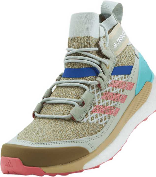 Terrex Free Hiker Blue Hiking Shoes Halo Green / Hazy Rose / Acid Mint