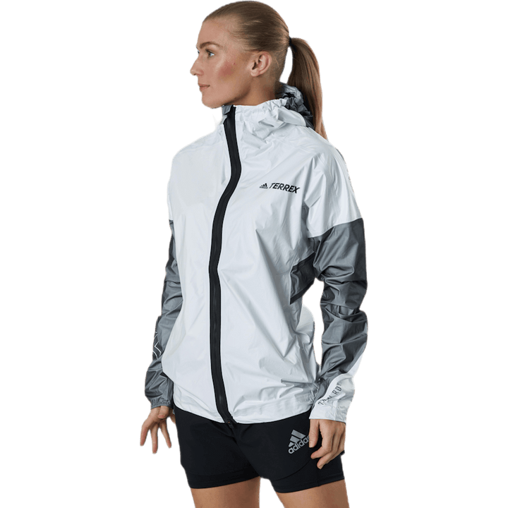 Terrex Agravic Tr Pro Rain Jacket Women White / Black