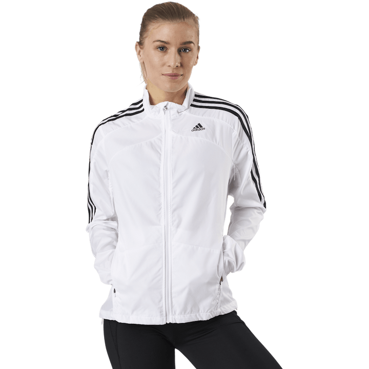 Veste Adidas Marathon 3 bandes pour femme, blanche