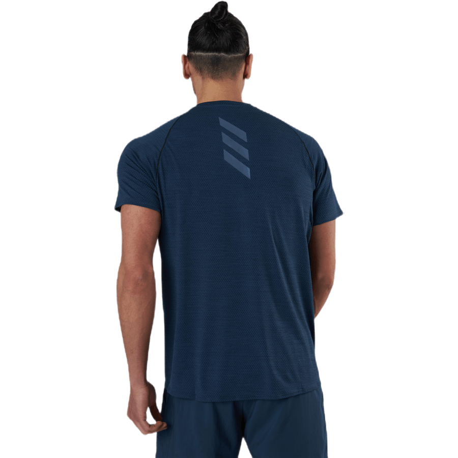 T-shirt Adidas Runner Crew pour homme, bleu marine