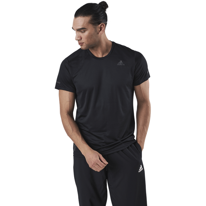 T-shirt Adidas Run It pour homme, noir