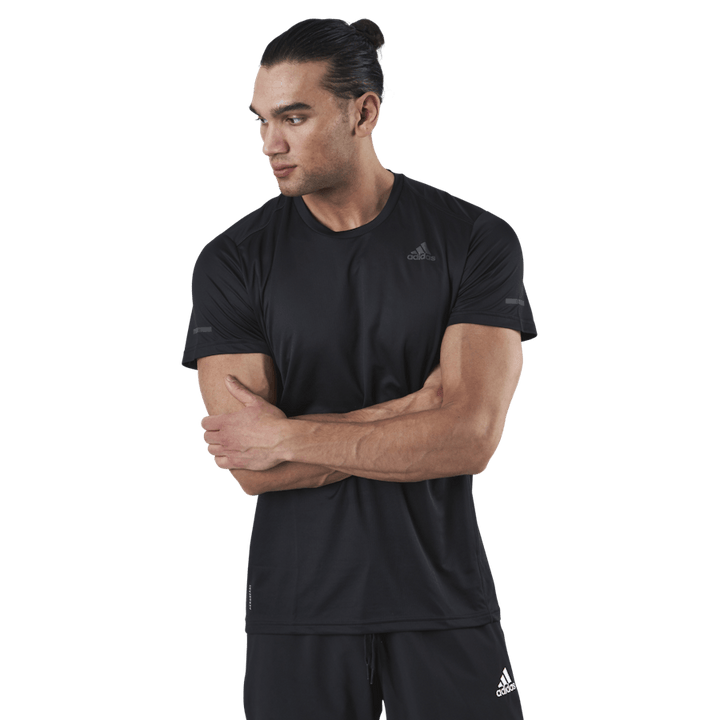 T-shirt Adidas Run It pour homme, noir