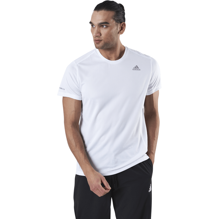 T-shirt Adidas Run It pour homme, blanc
