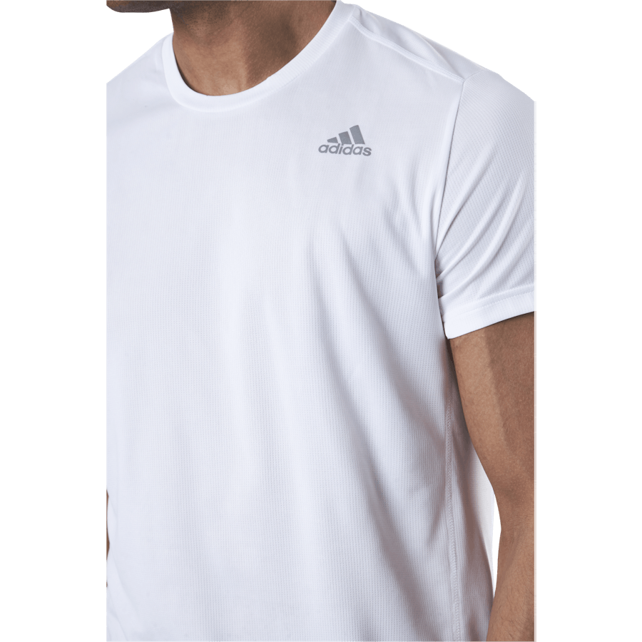 T-shirt Adidas Run It pour homme, blanc
