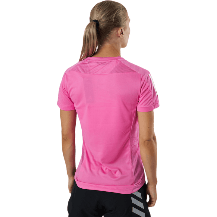 Adidas Own The Run Tee Women Screaming Pink