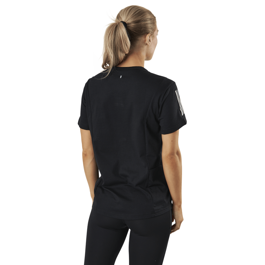 Run It Space Race Tee Soft W Black