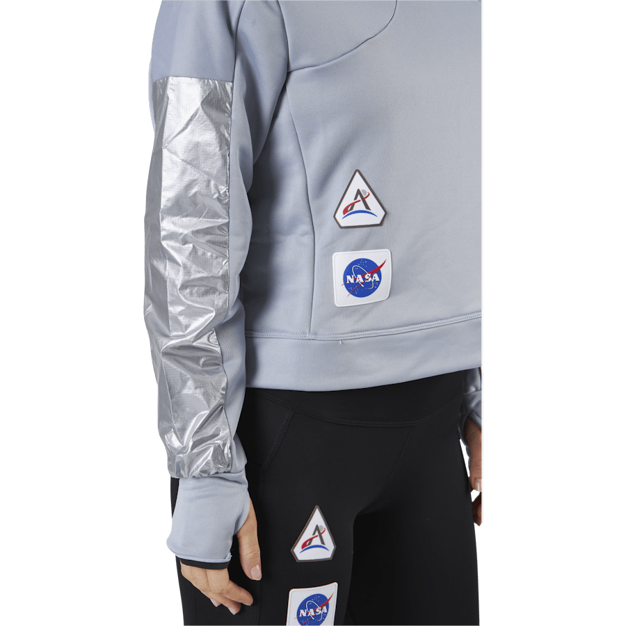 Sweat à capuche Space Race pour femme Halo Silver