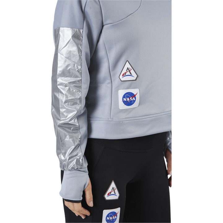 Sweat à capuche Space Race pour femme Halo Silver