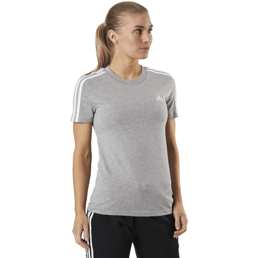 Essentials Slim T-Shirt Medium Grey Heather / White