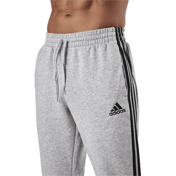 Essentials Tapered Cuff 3 Stripes Pants Medium Grey Heather / Black