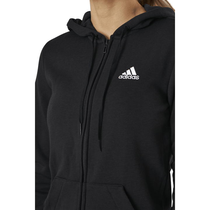Essentials Hoodie s kapuco s polnim zadrgom Black / White