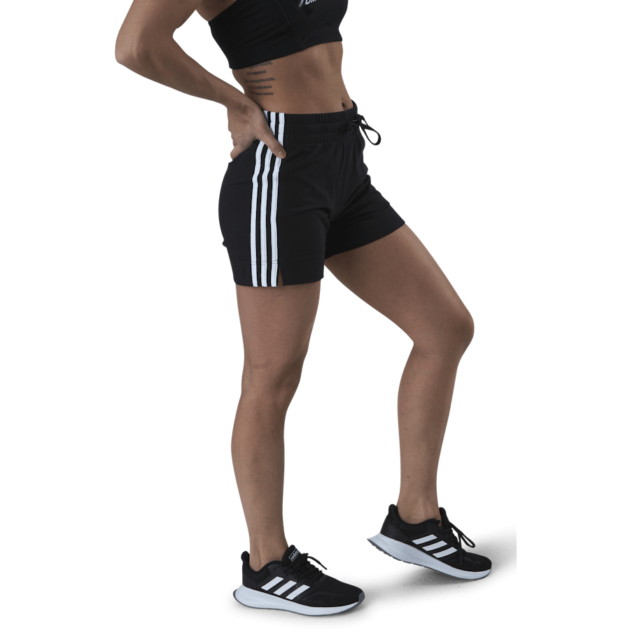Essentials Slim Shorts Black / White