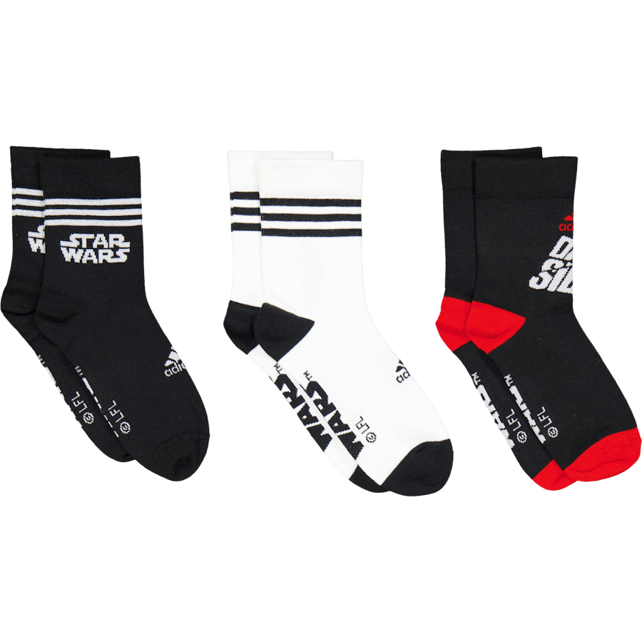 Star Wars Crew Socks 3 Pairs Black
