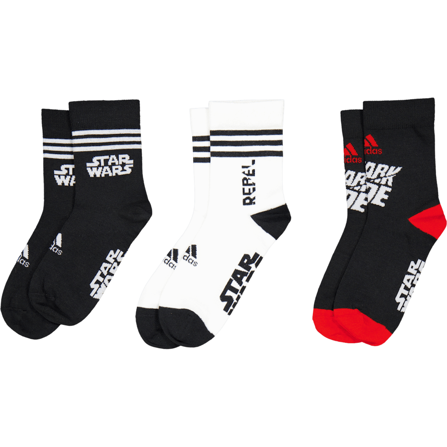 Star Wars Crew Socks 3 Pairs Black