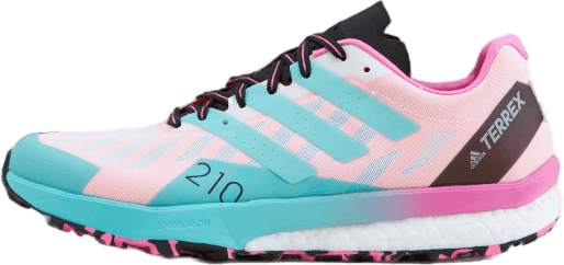 Terrex Speed Ultra Trail Running Shoes Cloud White / Acid Mint / Screaming Pink