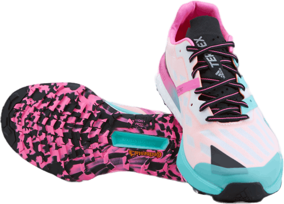 Terrex Speed Ultra Trail Running Shoes Cloud White / Acid Mint / Screaming Pink