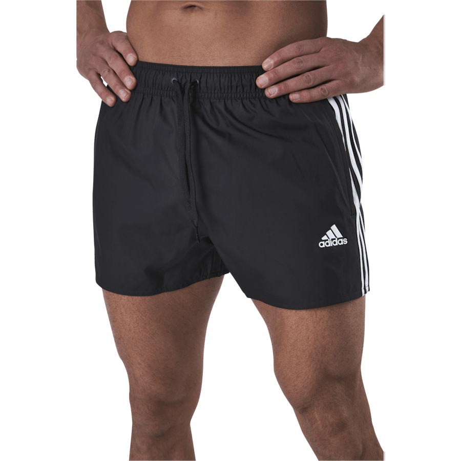 Very Short Length Classic 3Stripes Swim Short Black