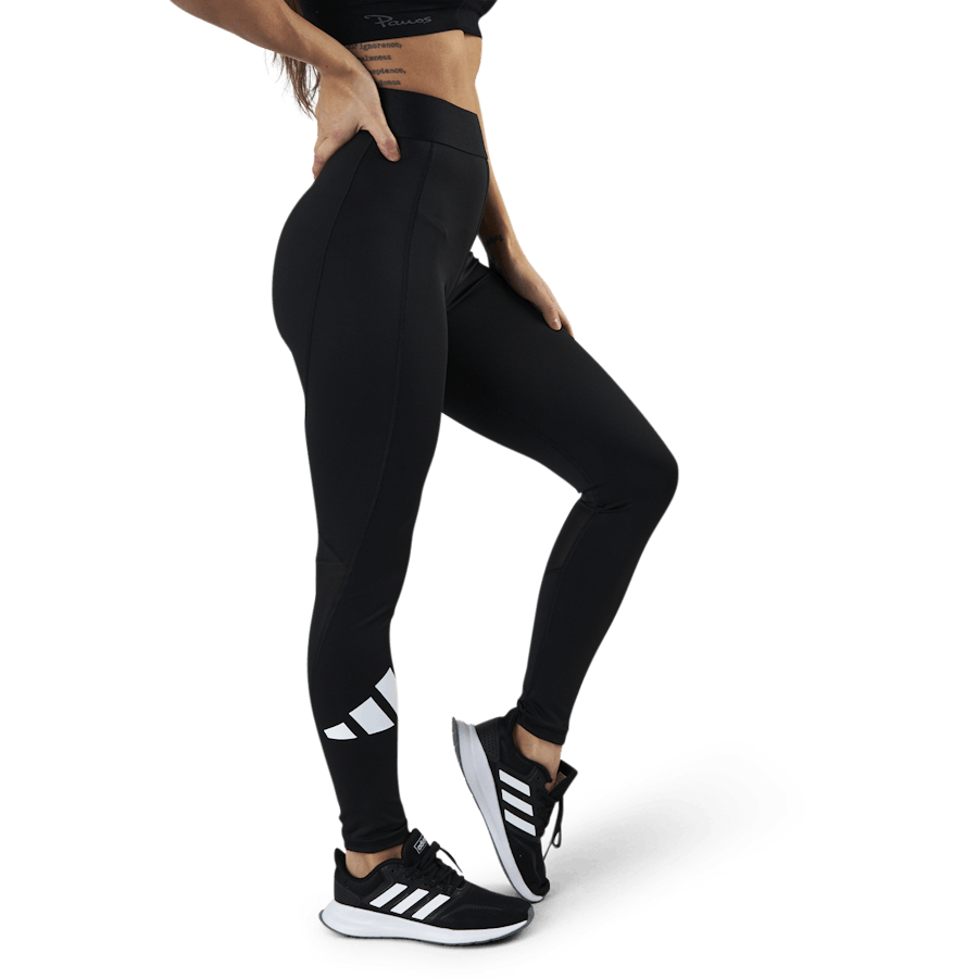 Techfit Adi Life Mid Rise Long Bos Tight Black / Black / White