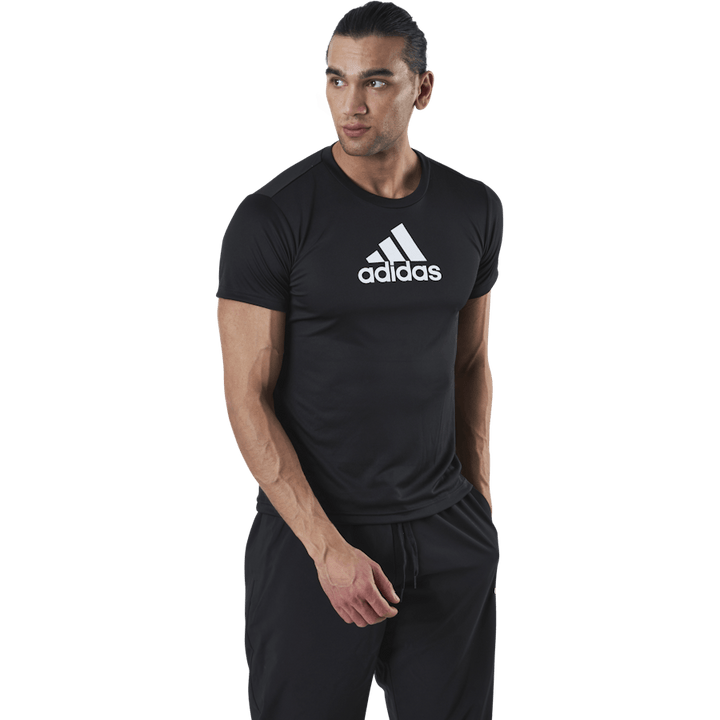 Logo Sport T-Shirt Schwarz/Weiß