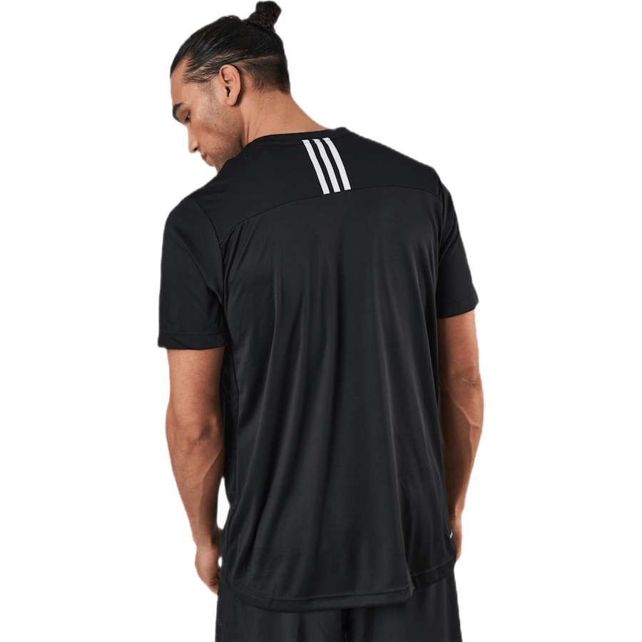 D2M 3 Stripes T-Shirt Black / White