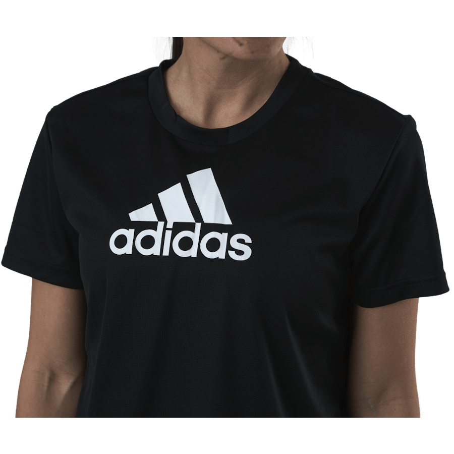 Cropped Logo Sport T-Shirt Black / White