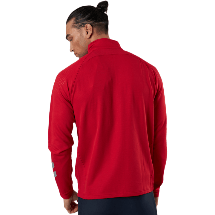 Poly Zip Jacket Red