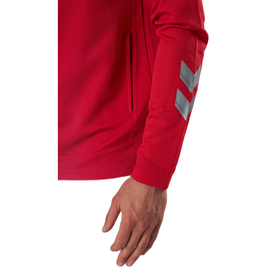 Poly Zip Jacket Red
