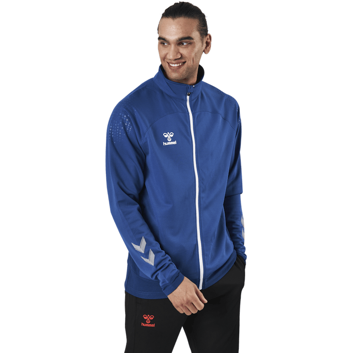 Poly Zip Jacket Blue