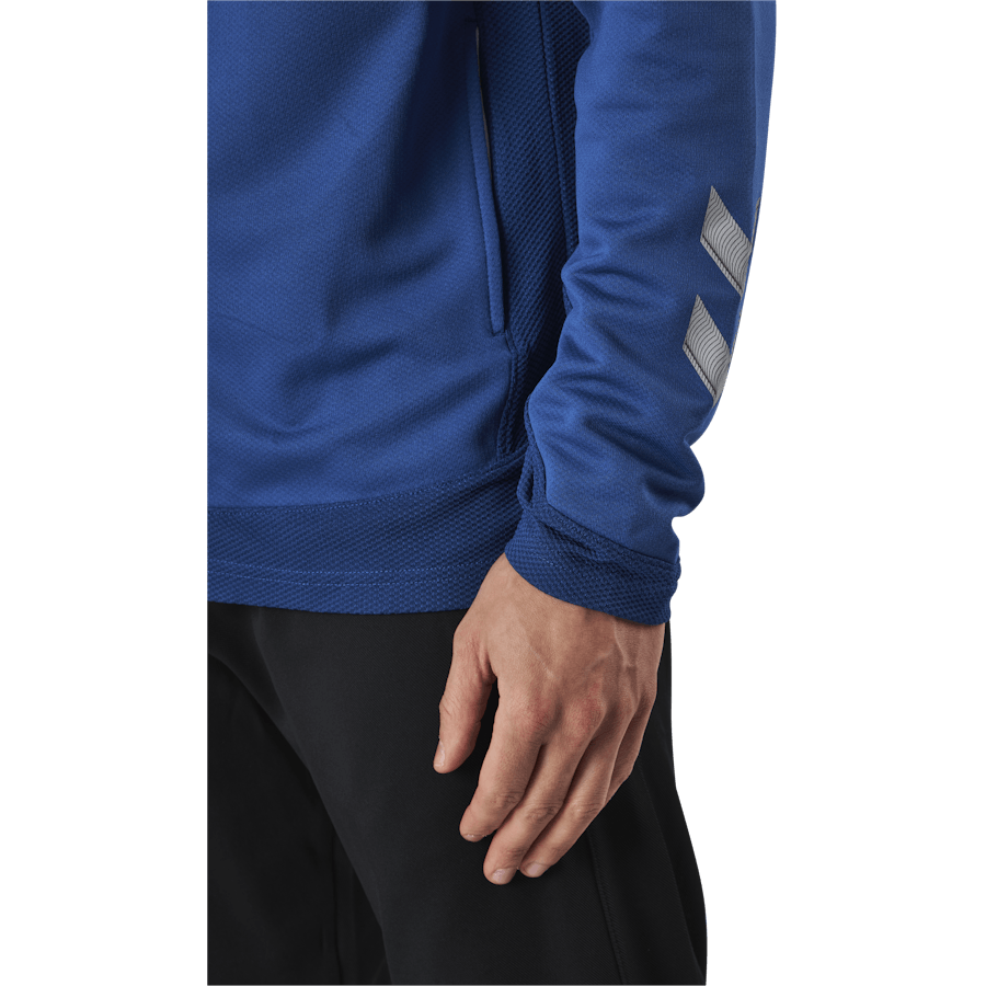 Poly Zip Jacket Blue