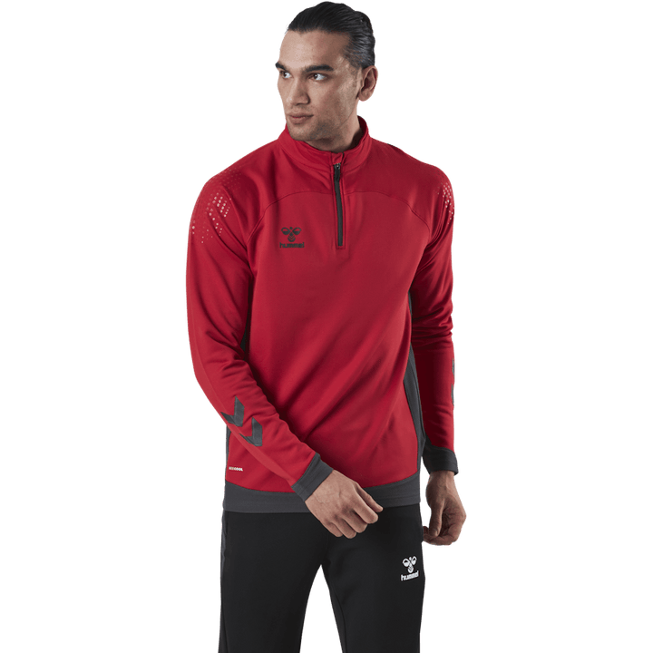 Half Zip Red